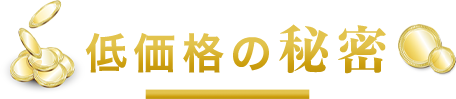 低価格の秘密